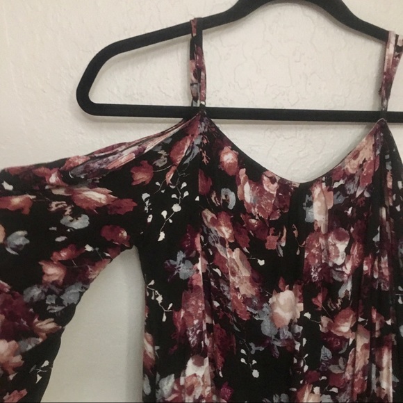 floral cold shoulder mini dress! - Picture 3 of 6